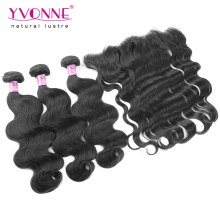 Body Wave brasilianische Spitze Frontal mit Bundles